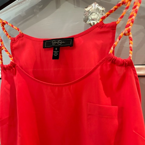 Jessica Simpson Coral Braided Strap Blouse - Picture 2 of 7